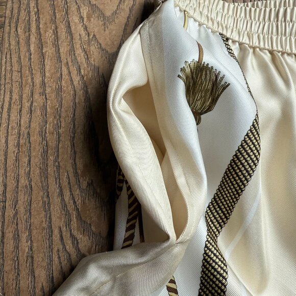 NEW Alexander Wang Baroque Print Silk Boxer Shorts - Picture 7 of 14